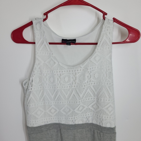 2 Tone Lace Tank Top Maxi Dress - Picture 4 of 6